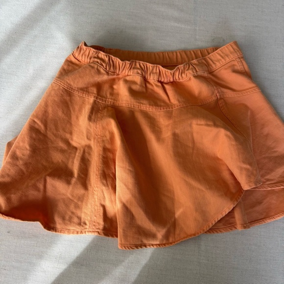 NWT Aerie Denim Circle Skirt, Orange, A-Line Mini, M | Casual Summer - Picture 3 of 7